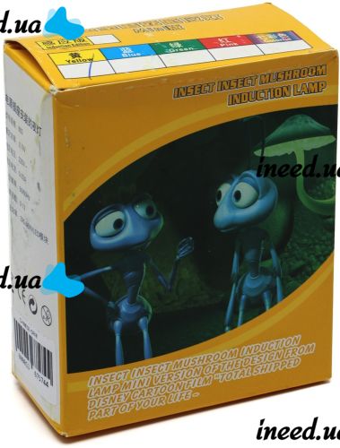 Ночник грибочек с датчиком освещения Mushroom LED Night Light BG146 светодиодный детский автоматический светильник гриб в розетку AC Prof 603