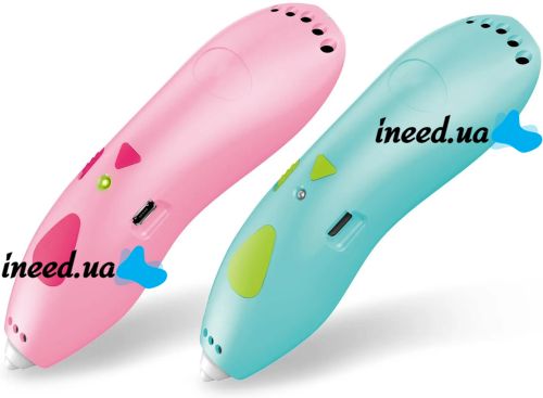 Акумуляторна ручка з трафаретами 3D Painting Pen K9901 500 mAh бездротова низькотемпературна 3Д ручка для об'ємного малювання моделей пластиком