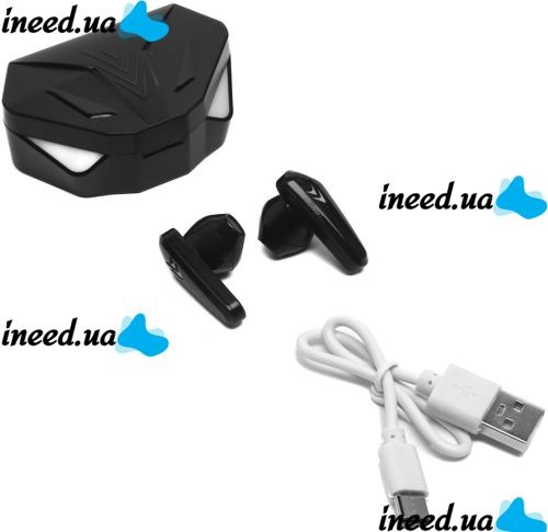 Wireless Gaming Headphones Wireless Headset TWS X15 Touch Bluetooth Headset with RGB LED Backlight and Noise Reduction in a USB HA-137 Case