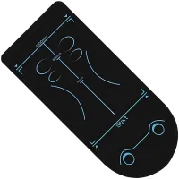 Silicone yoga and sports mat TPE OSPORT MS-4590 6 mm anti-slip sports mat with markings for abs and fitness AND 1-53