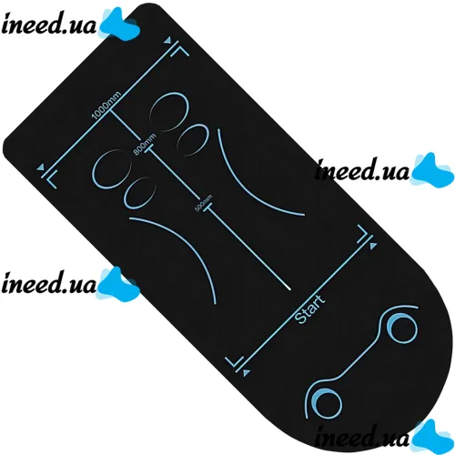 Silicone yoga and sports mat TPE OSPORT MS-4590 6 mm anti-slip sports mat with markings for abs and fitness AND 1-53