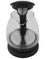 Электрочайник Domotek MS-7910 на 1 л дисковый стеклянный электрический чайник с LED подсветкой, индикатором работы и автоотключением Домотек 1650W
