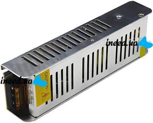 Switching power supply Metal Long 12V 25A 300W S-300-12 AC adapter with passive cooling for LED lamps in a metal case
