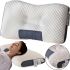 Ортопедична прямокутна подушка Casual MemoFoam Pillow PD-001 для сну з ефектом пам'яті, анатомічна подушка 63х37 см для спини і шиї Бежева
