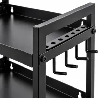 Carro MZY-856 3-Tier Wall-Mounted Tool Organizer, Metal Hanging Shelf for Storing Power Tools and Accessories in the Garage