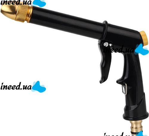 Набір для поливу і миття авто з трубкою Water Gun H2 регульований розпилювач, насадка пістолет високого тиску з з'єднувачами і шлангом 5 м