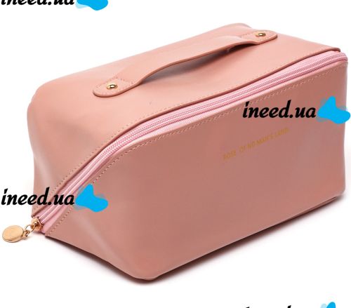 Косметичка органайзер для зберігання косметики Rose Of Mon's Land Beauty Box Bag жіноча дорожня сумка з ручкою, водонепроникна Mons 5078 Рожева