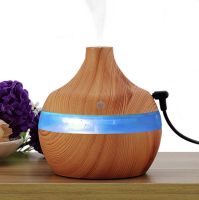 Ультразвуковий зволожувач повітря Air Purifier KPY - 25S з LED підсвічуванням від USB портативний аромадифузор аромалампа 130 мл світле дерево