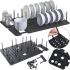 Розсувний кухонний тримач сушарка Drawer Organizer LY-308 для сушіння посуду і кришок на мийку, телескопічна підставка для тарілок MAG-743