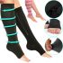 Компрессионные гольфы от варикоза Zip Sox, облегающие лечебные чулки, носки для фиксации лодыжек Зип Сокс со змейкой, Черные S/M, L/XL