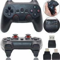 Беспроводной джойстик геймпад Game Pad CM-019 для PC Android с адаптерами, Игровой контроллер 2,4G для компьютера и телефона от батареек Черный