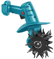 Makita G6685 cordless handheld mini cultivator for loosening and weeding the vegetable garden, cordless electric cultivator with 2 batteries for the garden