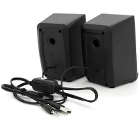 Wired Computer Speakers Jedel S-578 2.0 6W Stereo RGB Speaker with Volume Control, Backlit Speaker for PC and Laptop from USB