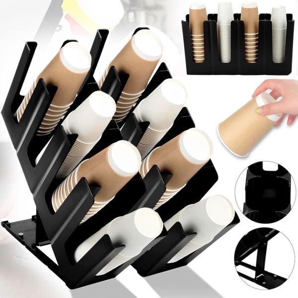 Диспенсер для одноразовых стаканов One Chef Cup Holder JD-86255 2 штуки органайзер держатель для бумажных стаканчиков с подставкой на 4 отделения