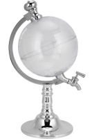 Диспенсер дозатор для алкогольних напоїв Глобус Globe Drink Dispenser 3.5 л скляний резервуар декантер з краном для пива 3500 мл 37х20х23 см