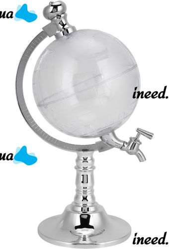 Диспенсер дозатор для алкогольних напоїв Глобус Globe Drink Dispenser 3.5 л скляний резервуар декантер з краном для пива 3500 мл 37х20х23 см