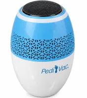 Pedi Vac R1-4921 Electric Foot File: Rechargeable Pumice Grinder for Cleaning Heels and Removing Calluses, with a USB-Powered Vacuum Cleaner