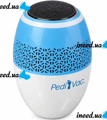 Pedi Vac R1-4921 Electric Foot File: Rechargeable Pumice Grinder for Cleaning Heels and Removing Calluses, with a USB-Powered Vacuum Cleaner