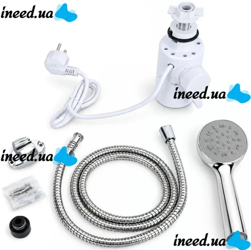 Delimano RY-004 Instant Water Heater with Shower, Bottom Connection, 3000W Electric Digital Water Heater with Showerhead, 220V