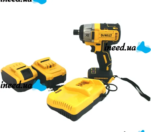 Аккумуляторный ударный шуруповерт импакт DeWALT DCF860E2T Impact XR 36V 5Ah с 2 аккумуляторами, беспроводная бесщеточная дрель с подсветкой Деволт в кейсе