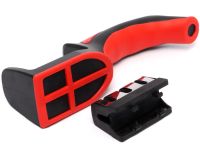 Точилка для кухонних ножів Knife Sharpener RS-168 кухонна Ручна ножеточка з ручкою, настільний верстат на 3 рівня заточування з поліруванням NJ-523