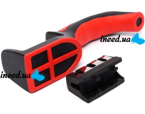 Точилка для кухонних ножів Knife Sharpener RS-168 кухонна Ручна ножеточка з ручкою, настільний верстат на 3 рівня заточування з поліруванням NJ-523