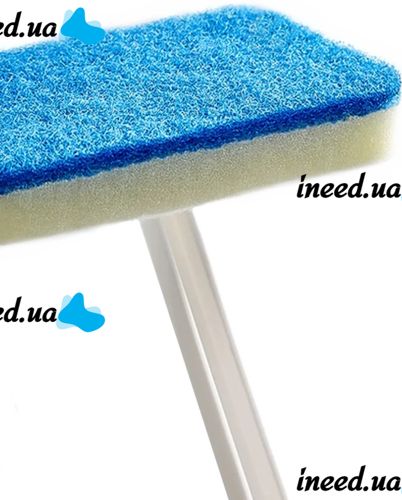 Bathroom and tile cleaning brush Glass Eraser LY-516 2 in 1 trapezoidal sponge for washing floors, walls and windows with a long handle and replaceable nozzles
