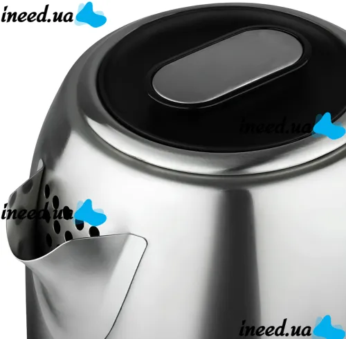 Electric kettle Domotec MS-7849 for 1.7L tabletop disk electric kettle Domotec 2200W with thermometer and automatic unplugging