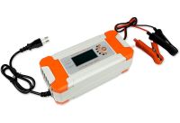 Автоматичний зарядний пристрій для акумуляторів AGM GEL LCD VoltPolska 8A 12V 24V універсальне автомобільне з дисплеєм для зарядки акумулятора авто
