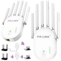 Бездротовий WI-FI ретранслятор Repeater Pix-Link LV-WR60T підсилювач сигналу до 300 Мбіт з WLAN ретранслятор розширювач діапазону вай фай роутера 6 антен