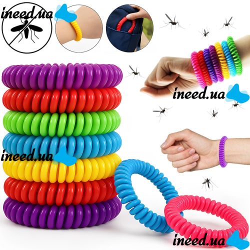 Силіконовий браслет пружина від комарів і комах Mosquito Repellent Bracelet MB-001 антимоскітний репелент з капсулою Ball для дітей і дорослих