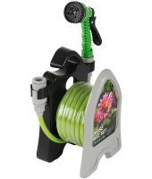 Roll Garden Hose Reel LY-907 water hose 10 m on a reel with 3/8" spray gun watering kit 7 watering modes