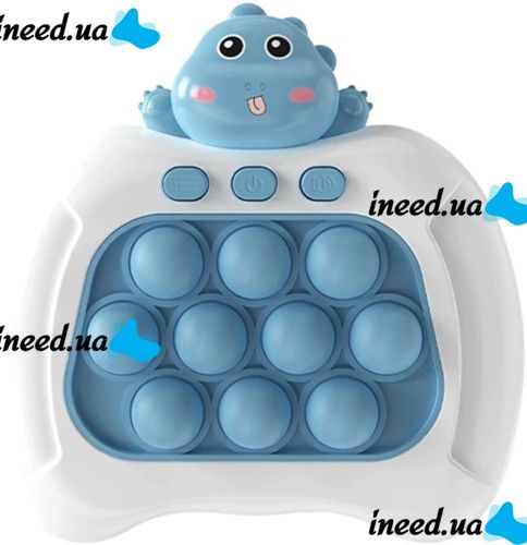 Дитяча іграшка головоломка Quick Pop It Baby Dragon Інтерактивна електронна приставка антистрес поп ІТ для зняття стресу на батарейках від 3-х років