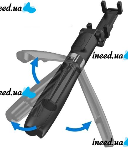 Selfie Stick Tripod Selfie Stick L01 70cm Telescopic Tripod for Selfie, Monopod Tripod with Holder for Phone with Bluetooth Remote Control L-01