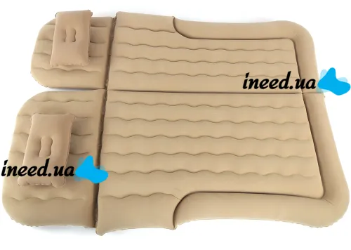 Car Travel Bed AND 5337 Inflatable Car Mattress AND 5337 Double Rear Seat Mattress 174x126 cm Car Bed with Pump and Pillows