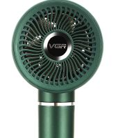 Professional hair Dryer for styling and drying VGR V-431 Green with ionization nozzle, overheating protection and cold air mode 1800W 