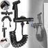 Набор для гигиенического душа Handheld Bidet Sprayer Set AA22-2 Черный ручной смеситель лейка с держателем и шлангом из нержавеющей стали для биде