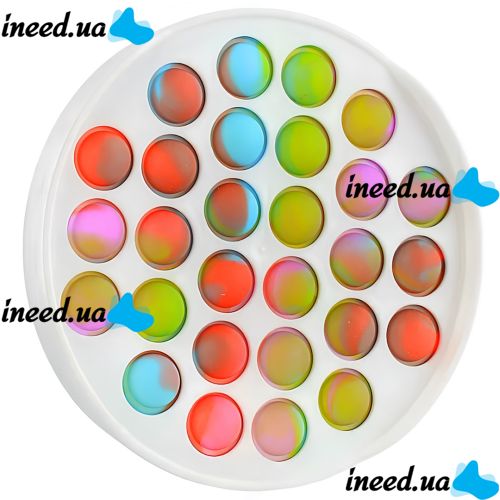 Simple Dimple T-104 children's anti-stress toy Simple Dimple T-104 developmental silicone Simple Dimple for stress relief, sensory Circle for children from 3 years Pop it