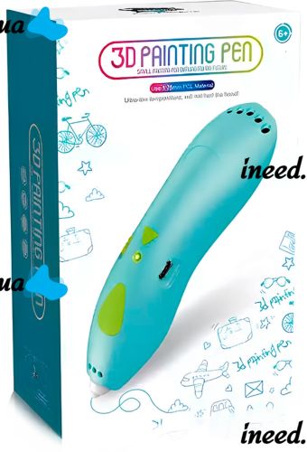 Акумуляторна ручка з трафаретами 3D Painting Pen K9901 500 mAh бездротова низькотемпературна 3Д ручка для об'ємного малювання моделей пластиком