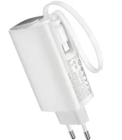 Мережевий зарядний пристрій Hoco J148 PD20W Power Bank 5000 mAh портативний зовнішній акумулятор Type-C повербанк з кабелем і адаптером для зарядки