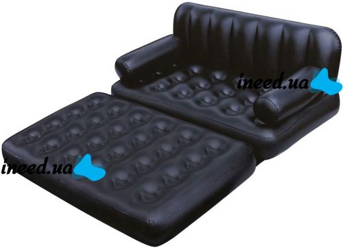 Inflatable Double Bed Transformer Bestway 75054 sofa 5 in 1 with double mattress and Armrest 188x152x64 cm sofa bed with reclining backrest