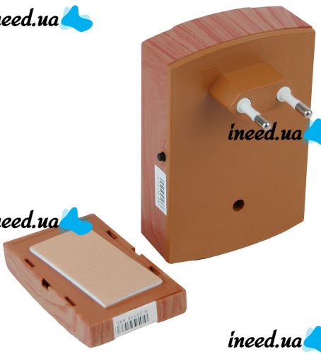 Luckarm A601 doorbell from a 220V Brown outlet wireless button signal transmitter and receiver from a 32-ring network for an entrance door up to 150 m