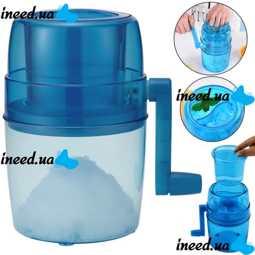 Handheld Ice Shaver RD-125 500ml mechanical mini ice crusher 20x13.5x11cm portable vertical ice maker for cocktails and drinks