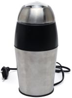 Electric coffee grinder Domotec MS-1107 150W rotary grinder of coffee beans, nuts and spices, manual kitchen coffee mill MS1107 Grey