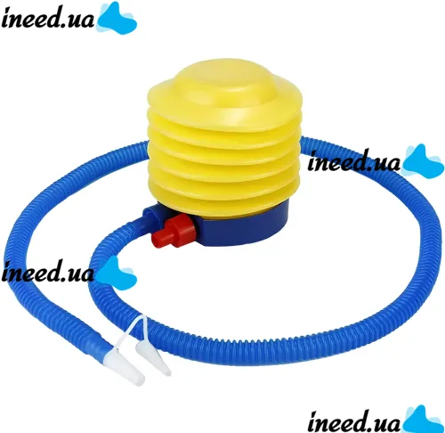 Надувная детская ванна для купания Intime Baby Bath Tub JS033 противоскользящая ванночка с подушкой, сливом и насосом для малышей Розовая YT-226A