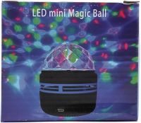 Discoshar-Starry Sky Projector Led Mini Magic Ball Desktop RGB Projector, Round LED LED Lamp, 3D Night Light Discoshar USB Black