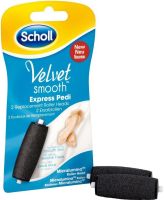 Комплект змінних насадок для електричної пилки Scholl Velvet Smooth B6 - 14 2 шт набір запасних екстражорстких роликів для шкіри ніг і стоп Шоль