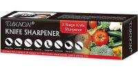 Точилка для кухонних ножів Knife Sharpener RS-168 кухонна Ручна ножеточка з ручкою, настільний верстат на 3 рівня заточування з поліруванням NJ-523
