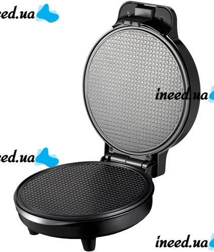 Bitek BT-2214 electric waffle maker for round waffles and thin tubes 3000W round electric waffle maker with non-stick coating from the mains Black