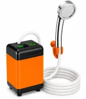 Аккумуляторный душ с насосом и лейкой Lixada MY-880 7800 мАч туристический портативный автодуш с датчиком температуры и LED дисплеем для кемпинга